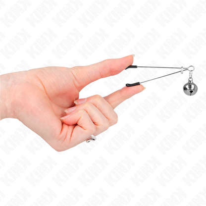 KINK - TENKÉ STŘÍBRNÉ SVĚRKY NA BRADAVKY VE ZVONČICÍM FORMÁTEM 7 CM