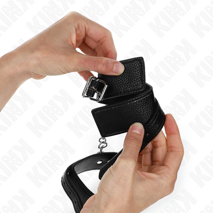 KINK - PÁSKY NA ZÁPĚSTÍ S HADIÍM VZOREM, ČERNÉ, NASTAVITELNÉ 20-28 CM X 5,4 CM