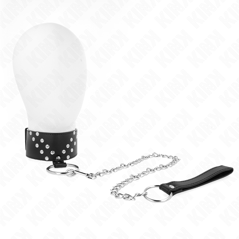 KINK - NÁHRDELNÍK S PÁSKEM 65 CM S V-NÁSTAVEBNÝM NÝTEM 36-43 CM X 5 CM