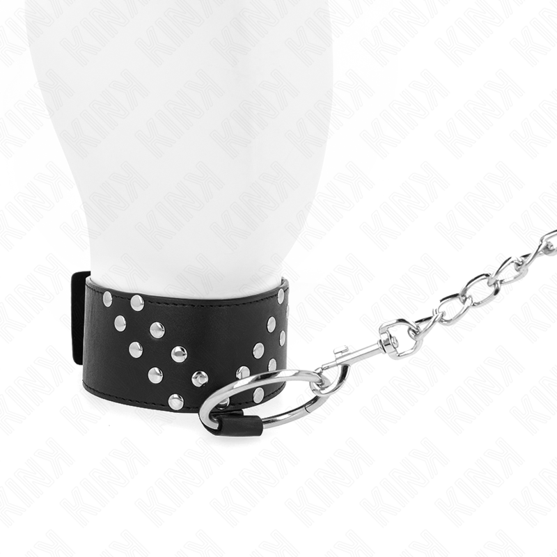 KINK - NÁHRDELNÍK S PÁSKEM 65 CM S V-NÁSTAVEBNÝM NÝTEM 36-43 CM X 5 CM
