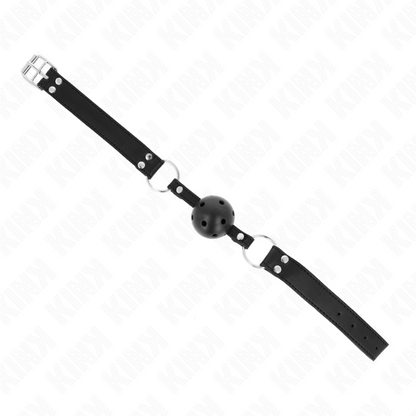 KINK - PRODYŠNÝ RUBÍK 4 CM S DVOJITÝM NÝTEM MODEL 1 ČERNÝ 62,5 x 2,5 CM NASTAVITELNÝ 42-58 CM