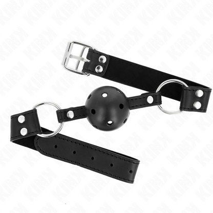 KINK - PRODYŠNÝ RUBÍK 4 CM S DVOJITÝM NÝTEM MODEL 1 ČERNÝ 62,5 x 2,5 CM NASTAVITELNÝ 42-58 CM