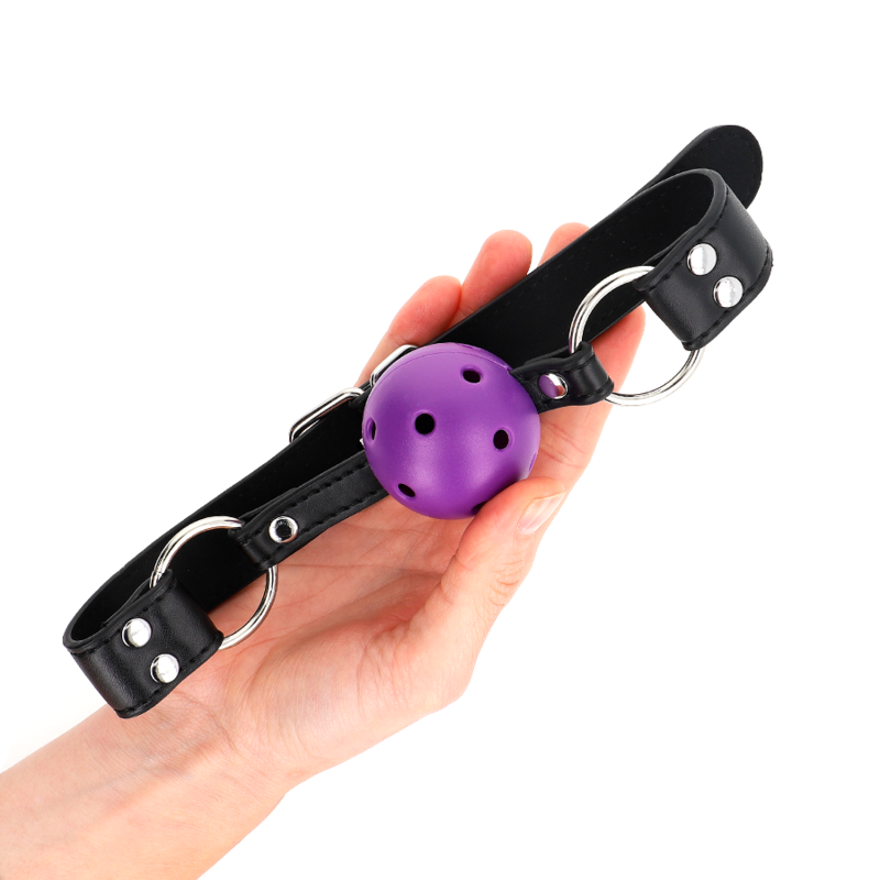 KINK - PRODYŠNÝ RUBÍK 4 CM S DVOJITÝM NÝTEM FIALOVÝ 62,5 x 2,5 CM NASTAVITELNÝ 42-58 CM