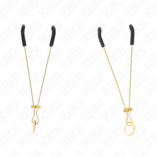 KINK - TENKÉ SVĚRKY NA BRADAVKY ZLATÉ 7 CM