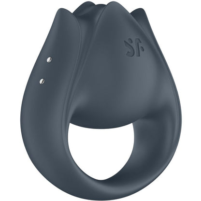 SATISFYER - PERFECT PAIR 2 MULTIVIBRATOR 2 IN 1 PENIS RING AND FINGER STIMULATOR GREY