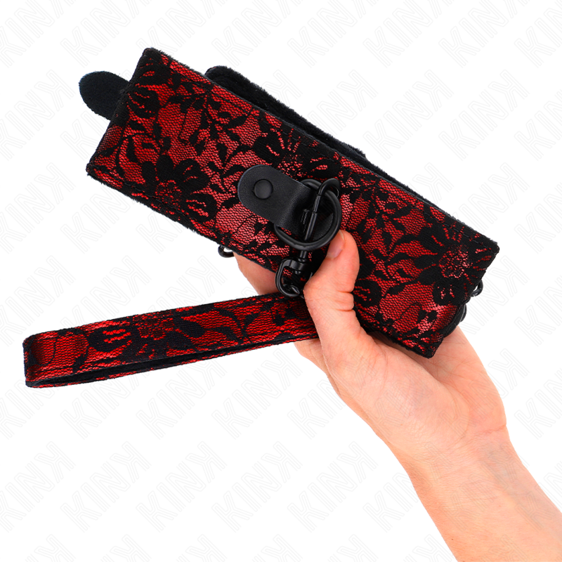 KINK - KRAJKOVÝ NÁHRDELNÍK S PÁSKEM S PRAVÝM KŮŽOVÝM PÁSKEM 105 CM / 44 X 5,5 CM