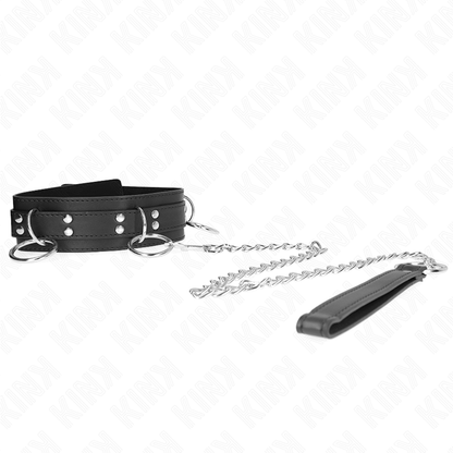 KINK - NÁHRDELNÍK SE 3 KROUŽKY A ŘEMÍNKEM 80 CM 53 X 5 CM