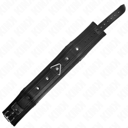 KINK - NÁHRDELNÍK S ŘEMÍNKEM Z IMITACE KŮŽE, MODEL 1, NASTAVITELNÝ 37-54 CM X 3 CM