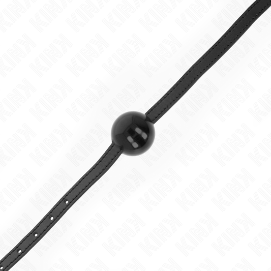 KINK - ČERNÁ JEDNODUCHÁ PLNÁ KULIČKA 4 CM RUBÍK 65 x 1,5 CM