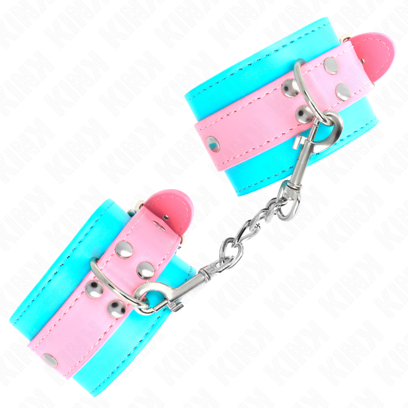 KINK - ROZTOMILÉ PÁSKY NA ZÁPĚSTÍ MODRÉ/RŮŽOVÉ NASTAVITELNÉ 16-28 CM X 5 CM