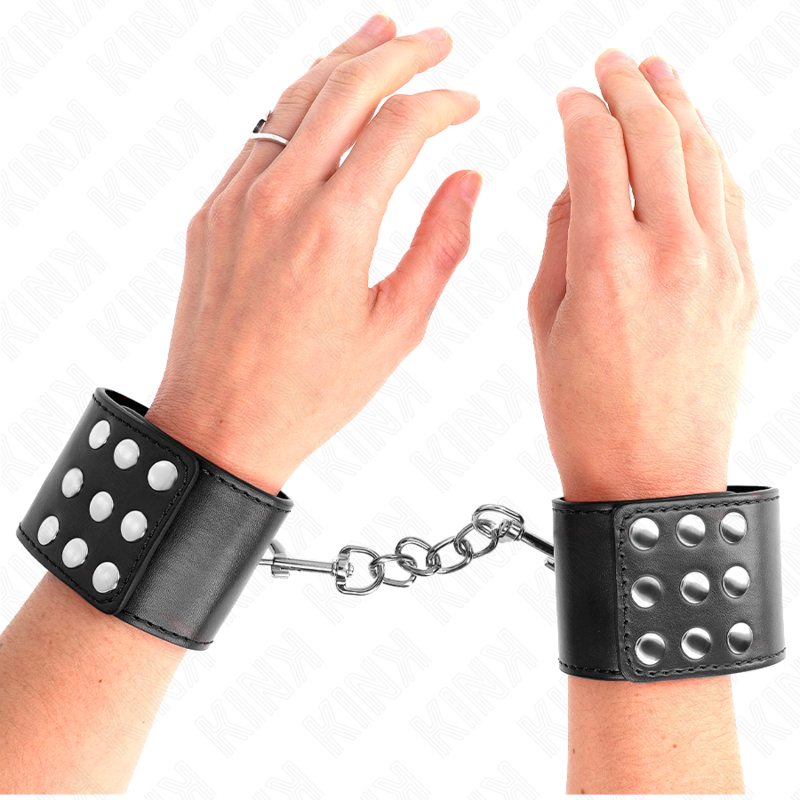 KINK - PÁSKY NA ZÁPĚSTÍ S PÁSKEM, ČERNÉ, NASTAVITELNÉ 19-24 CM X 5,5 CM