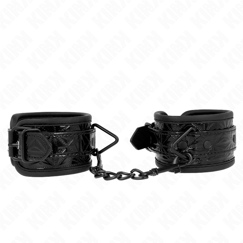 KINK - PÁSTY NA ZÁPĚSTÍ S DIAMANTOVÝM VZOREM, ČERNÉ, NASTAVITELNÉ, 17-26 CM X 5,5 CM