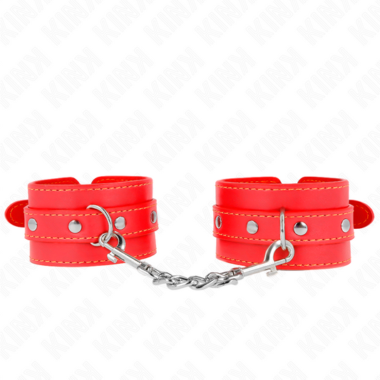 KINK - TENKÉ ZÁPĚSTNÍ PÁSY ČERVENÉ NASTAVITELNÉ 21-33 CM