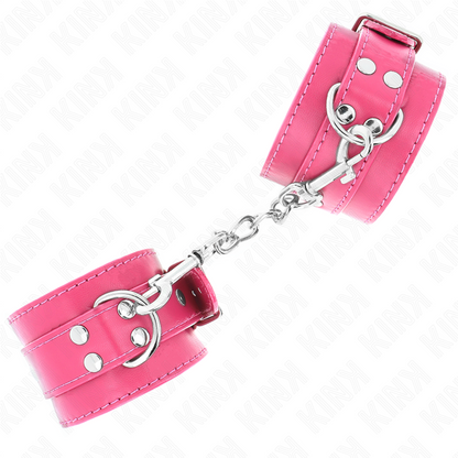 KINK - ZÁPĚSTNÍ PÁSY MALINOVÁ RŮŽE S NASTAVITELNOU PODŠÍVKOU MALINOVÁ RŮŽE 20-28 CM X 5,5 CM