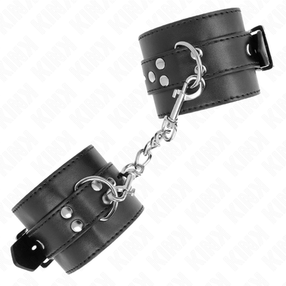 KINK - PÁSKY NA ZÁPĚSTÍ ČERNÉ S NASTAVITELNÝM ČERNÝM PÁSKEM 17-28 CM X 6 CM
