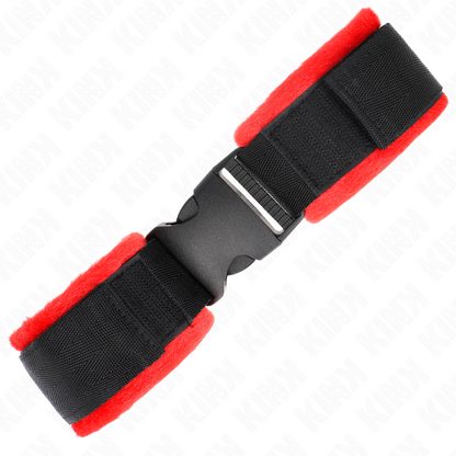 KINK - NYLONOVÉ ZÁPĚSTNÍ PÁSY SE ZIPEM A SUCHÝM ZAPÍNÁNÍM, ČERNÉ, MODEL 1, NASTAVITELNÉ, 25-35 CM X 6 CM