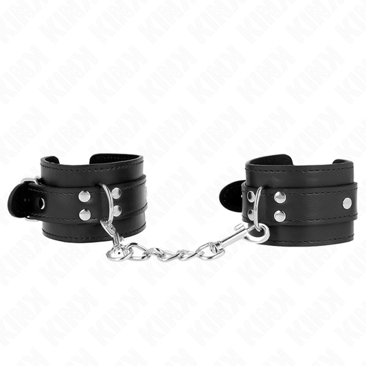 KINK - JEDNODUCHÉ ZÁPĚSTNÍ PÁSY ČERNÉ, NASTAVITELNÉ 20-23 CM X 5,5 CM