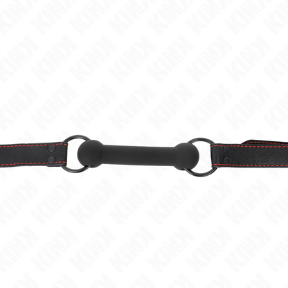 KINK - RUBÍK S KOSTÍ S KOŽENKOVÝM ŘEMÍNKEM, ČERNÝ, NASTAVITELNÝ 41-57 CM