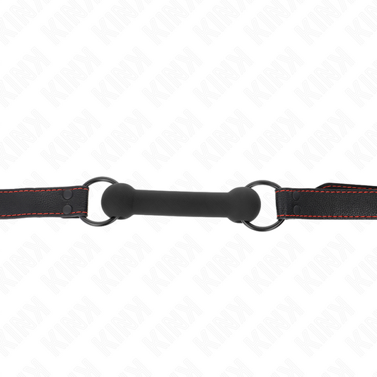 KINK - RUBÍK S KOSTÍ S KOŽENKOVÝM ŘEMÍNKEM, ČERNÝ, NASTAVITELNÝ 41-57 CM