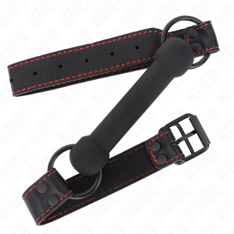 KINK - RUBÍK S KOSTÍ S KOŽENKOVÝM ŘEMÍNKEM, ČERNÝ, NASTAVITELNÝ 41-57 CM