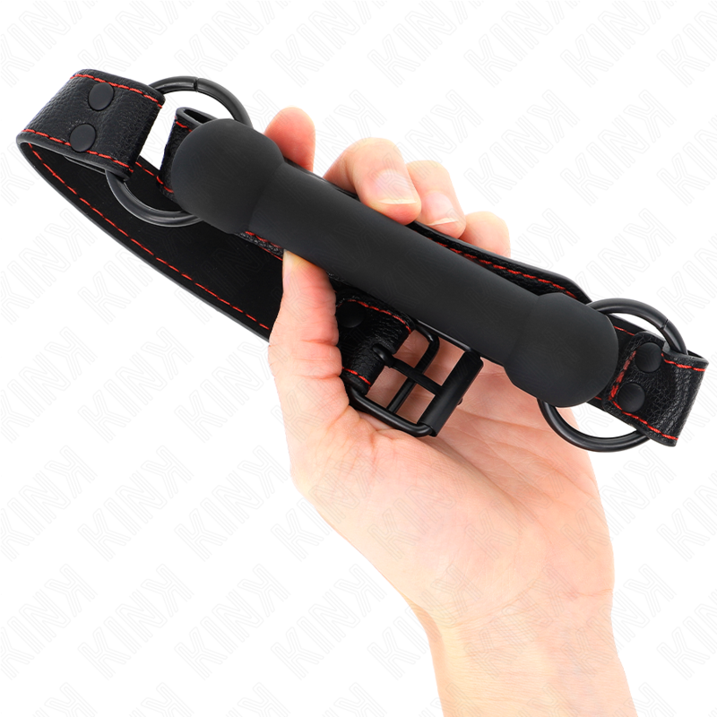 KINK - RUBÍK S KOSTÍ S KOŽENKOVÝM ŘEMÍNKEM, ČERNÝ, NASTAVITELNÝ 41-57 CM
