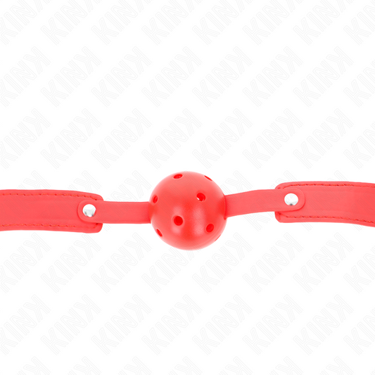 KINK - ČERVENÝ PRODYŠNÝ KOULEČ 4,5 CM ROUBÍK 65 x 2,5 CM