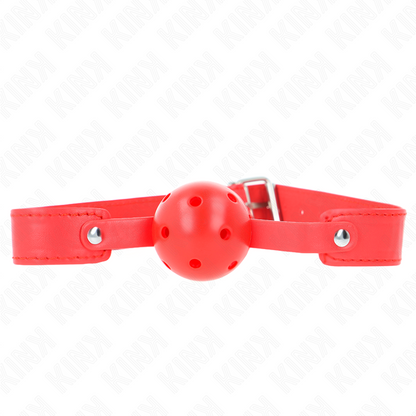 KINK - ČERVENÝ PRODYŠNÝ KOULEČ 4,5 CM ROUBÍK 65 x 2,5 CM