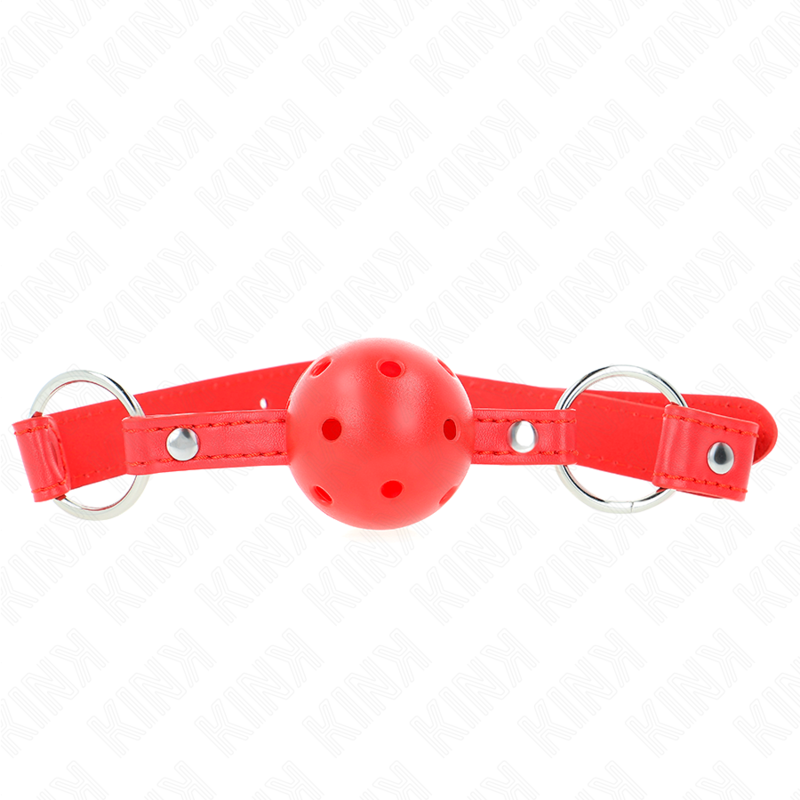 KINK - PRODYŠNÝ RUBÍK 4 CM S DVOJITÝM NÝTEM MODEL 1 ČERVENÝ 62,5 x 2,5 CM NASTAVITELNÝ 42-58 CM