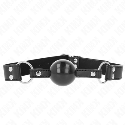 KINK - MĚKKÝ A PEVNÝ RUBÍK S KULIČKOU 4 CM S KOŽENKOVÝM PÁSKEM 62 x 2,5 CM NASTAVITELNÝ 42-58 CM