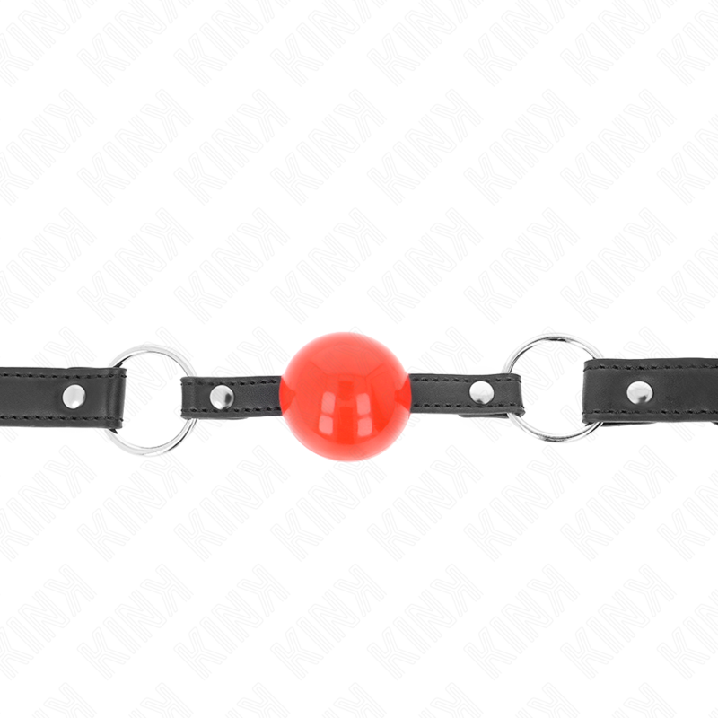 KINK - RUBÍK S KULIČKAMI 4 CM S UZAVRETÍM, ČERVENÁ KULIČKA, ČERNÝ PÁSEK 60 x 2 CM