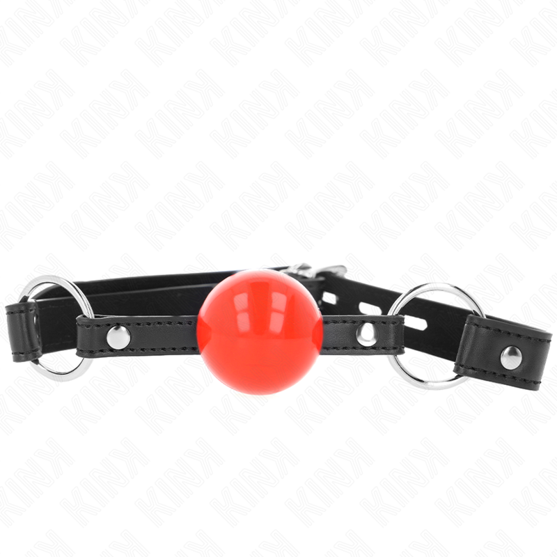 KINK - RUBÍK S KULIČKAMI 4 CM S UZAVRETÍM, ČERVENÁ KULIČKA, ČERNÝ PÁSEK 60 x 2 CM