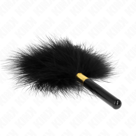 KINK - ČERNOZLATÉ KOVOVÉ LEMCHATÍ PÍRKA 18 CM