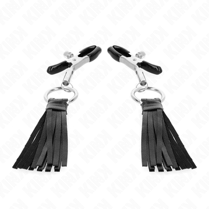 KINK - KOŽENKOVÉ SVĚRKY NA BRADAVKY S TASSELLE 6 CM