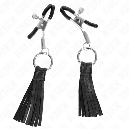 KINK - KOŽENKOVÉ SVĚRKY NA BRADAVKY S TASSELLE 6 CM