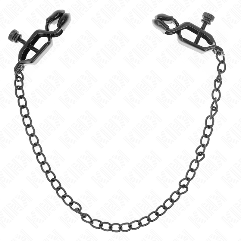 KINK - PLOCHÉ ŘETÍZKOVÉ SVORKY NA BRADAVKY ČERNÉ 30 CM