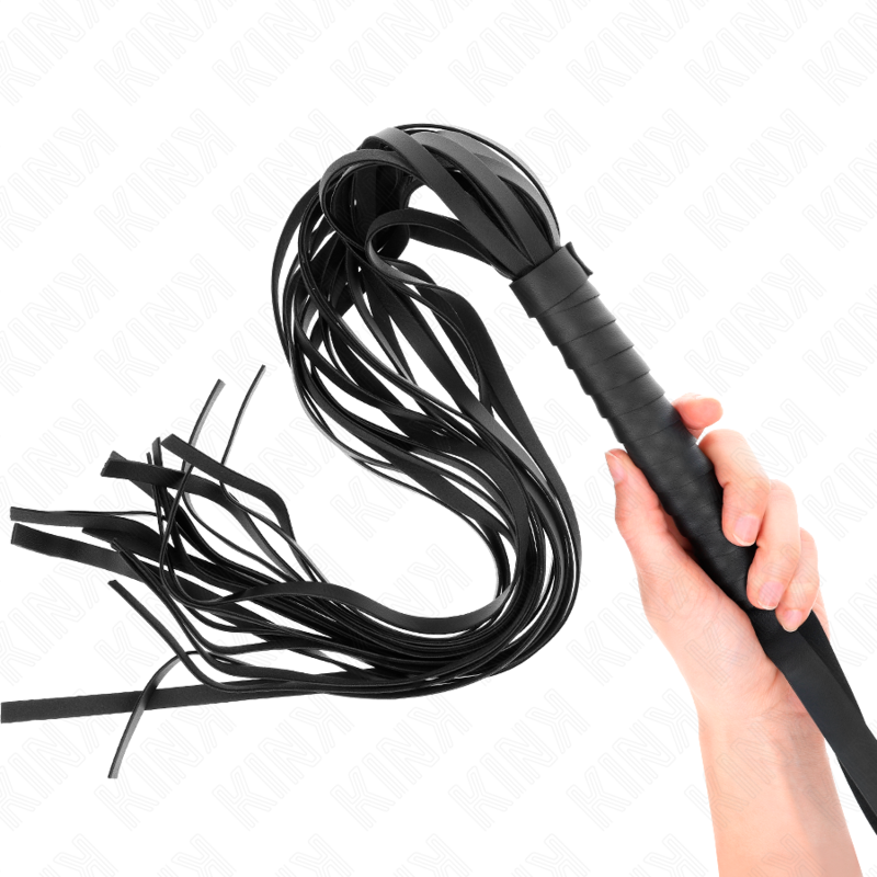 KINK - BIČ S KRÁTKOU RUKOJEŤÍ A DLOUHÝM OCASEM, ČERNÁ, 70 CM