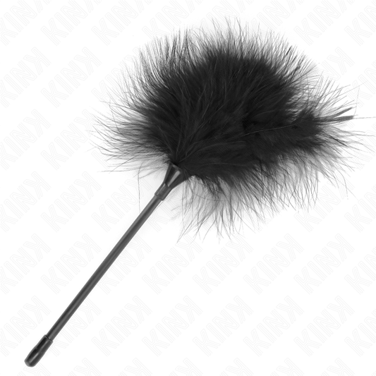 KINK - ČERNÉ LEMCHATÍCÍ PÍRKA POUŽITÉ PRO SADU NA BONDÁŽ 27 CM