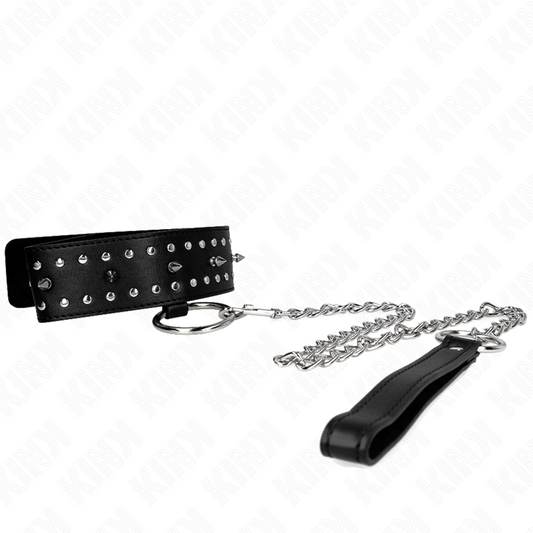 KINK - NÁHRDELNÍK S VODÍTKEM 65 CM SE STŘÍBRNÝMI PĚNAMI MODEL 1 NASTAVITELNÝ 36-43 CM X 5 CM
