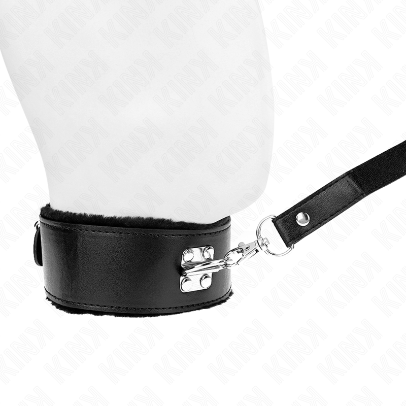 KINK - NÁHRDELNÍK S VODÍTKEM 116 CM SE STŘÍBRNÝMI CVIČKY MODEL 4 ČERNÝ NASTAVITELNÝ 40-48 CM X 6 CM