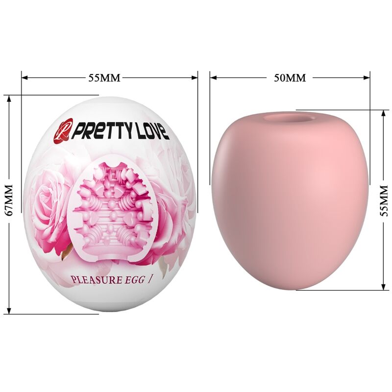 PRETTY LOVE - MUŽSKÝ MASTURBÁTOR VAJÍČKO RŮŽOVÝ