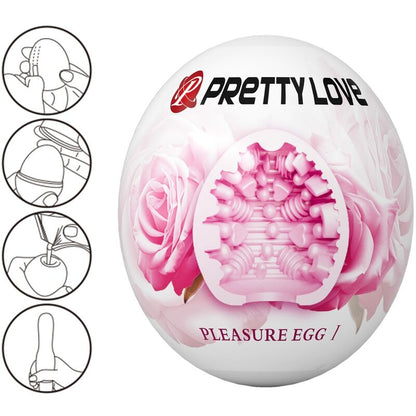 PRETTY LOVE - MUŽSKÝ MASTURBÁTOR VAJÍČKO RŮŽOVÝ