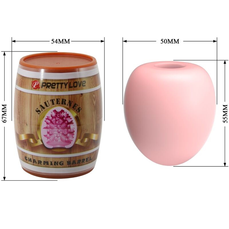 PRETTY LOVE - MUŽSKÝ MASTURBÁTOR VEJCE RŮŽOVÝ MODEL 2