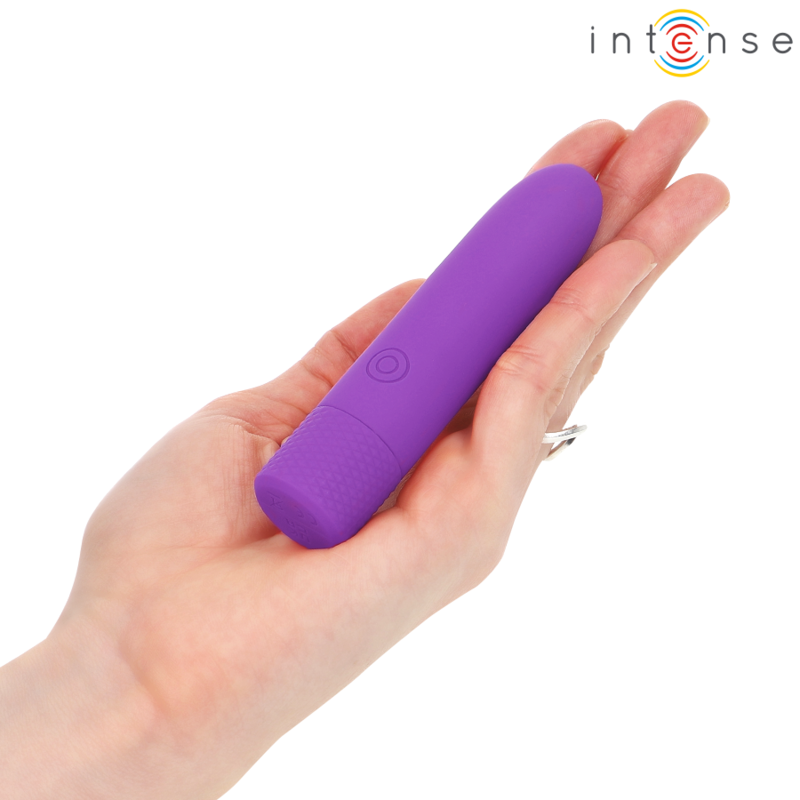 INTENSE - SYMONE USB DOBÍJECÍ VIBRACE BULLET 8 VIBRACÍ FIALOVÁ 10 X 2,2 CM