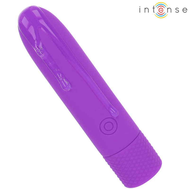 INTENSE - SYMONE USB DOBÍJECÍ VIBRACE BULLET 8 VIBRACÍ FIALOVÁ 10 X 2,2 CM