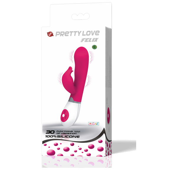 PRETTY LOVE - FLIRTOVACÍ VIBRÁTOR SE STIMULAČNÍM SYSTÉMEM FELIX