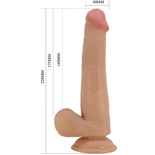 PRETTY LOVE - VYSOKÉ REALISTICKÉ DILDO 22 CM Z TĚLA