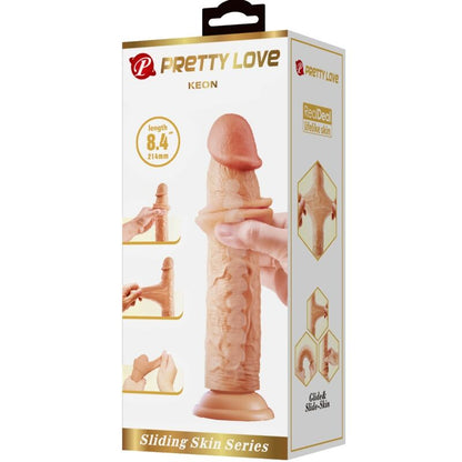 PRETTY LOVE - REALISTICKÉ DILDO KEON 21 CM Z TĚLA