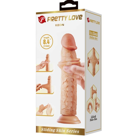 PRETTY LOVE - REALISTICKÉ DILDO KEON 21 CM Z TĚLA