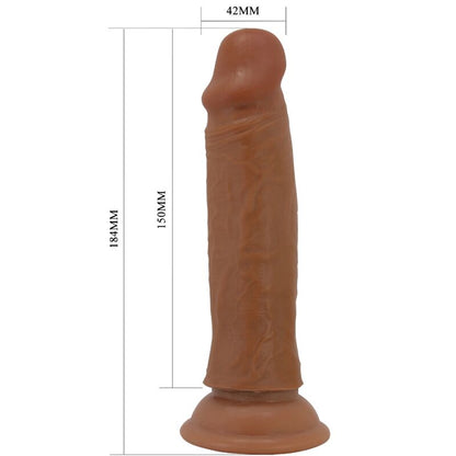 PRETTY LOVE - REALISTICKÉ DILDO QUENTIN 18 CM HNĚDÉ