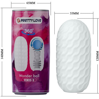 PRETTY LOVE - MUŽSKÝ MASTURBÁTOR VENUS X MODEL 3 BÍLÝ